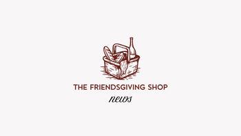 The Friendsgiving Shop News in text and a picnic basket.