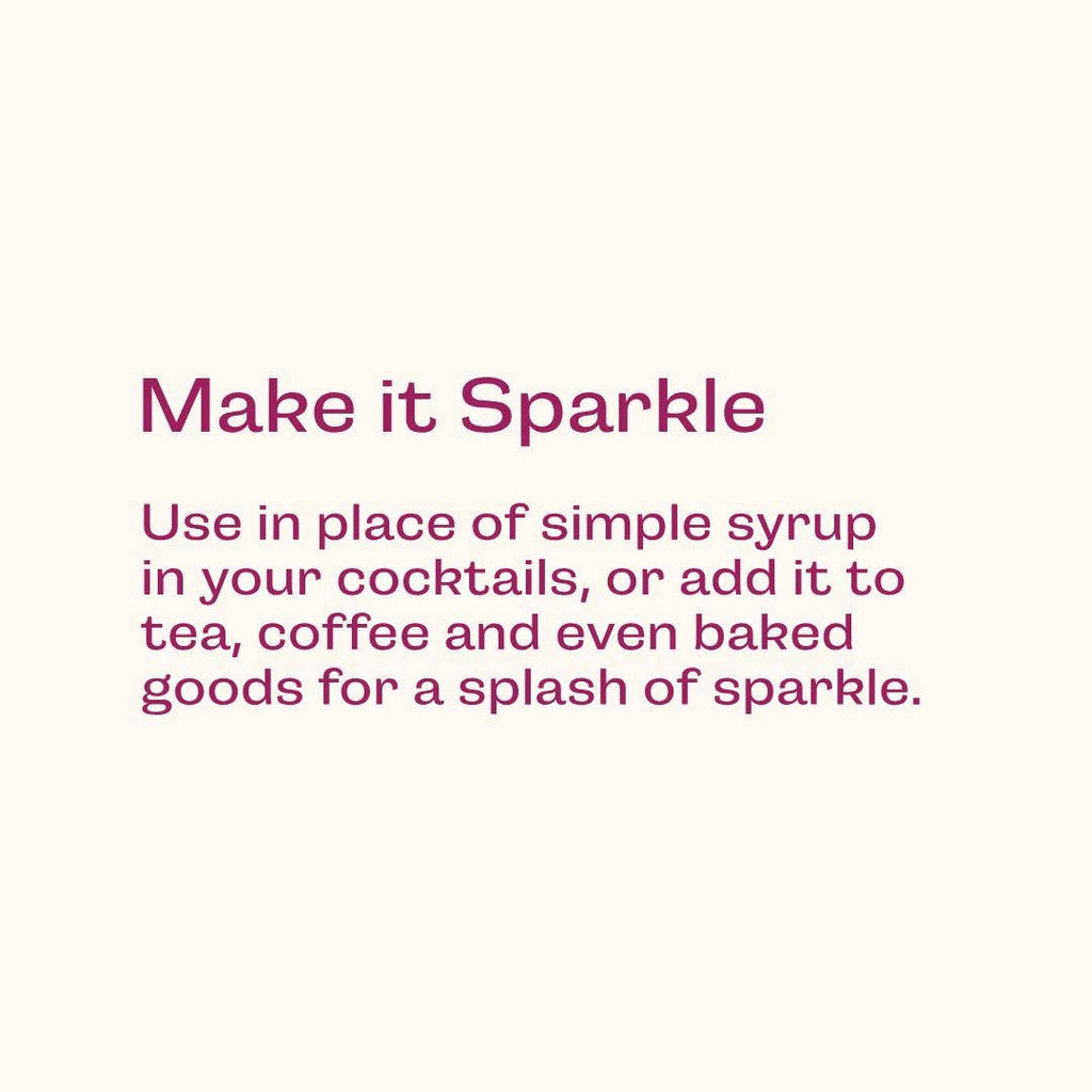 Text on a white background with pink text reading 'Make it Sparkle' and instructions on how to use it.