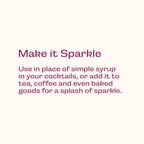 Text on a white background with pink text reading 'Make it Sparkle' and instructions on how to use it.