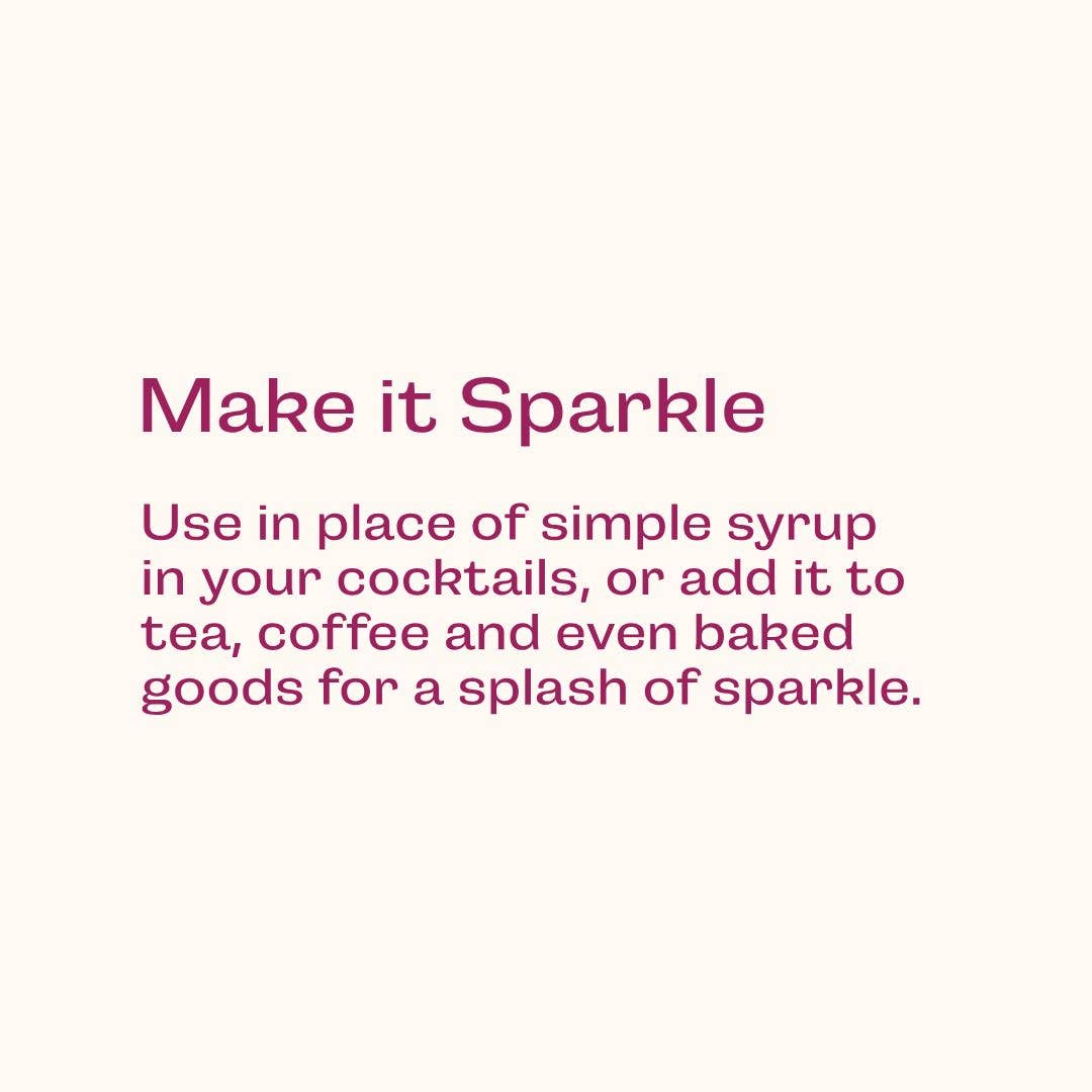 Text on a white background with pink text reading 'Make it Sparkle' and instructions on how to use it.