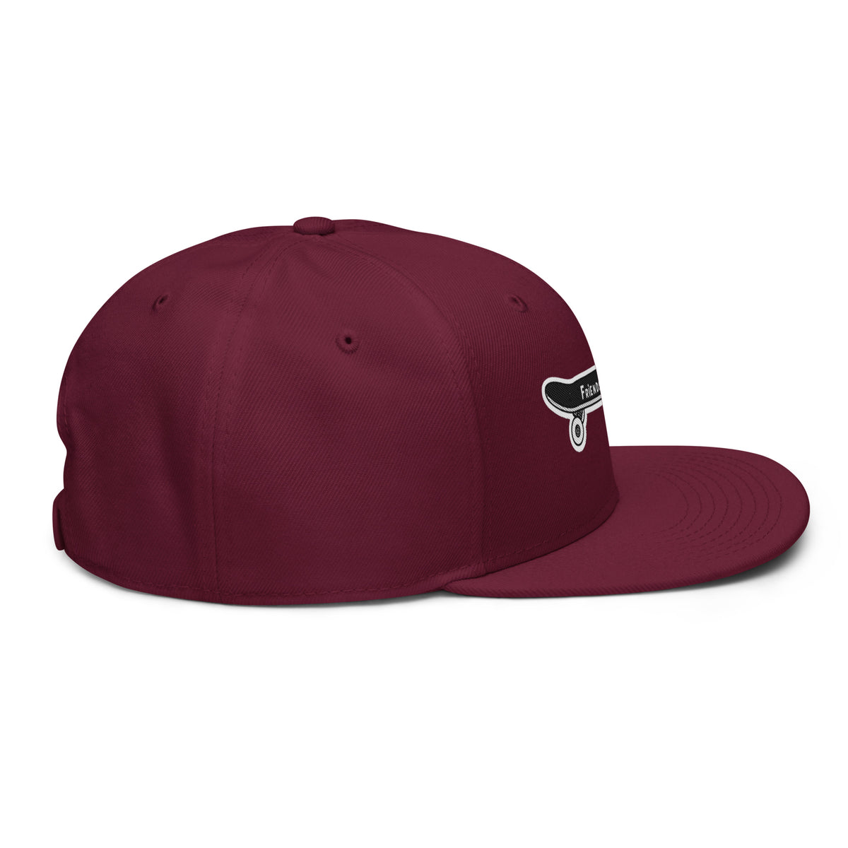 Black baseball cap on a white background