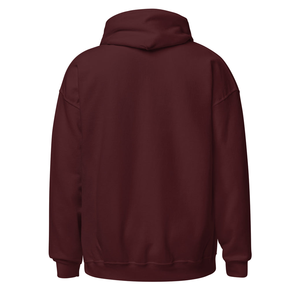 Maroon hoodie on a white background