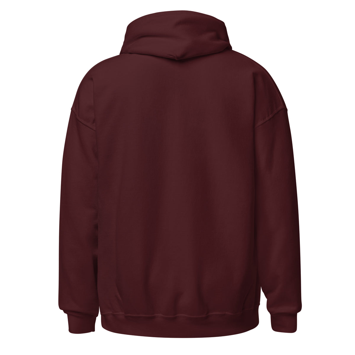 Maroon hoodie on a white background