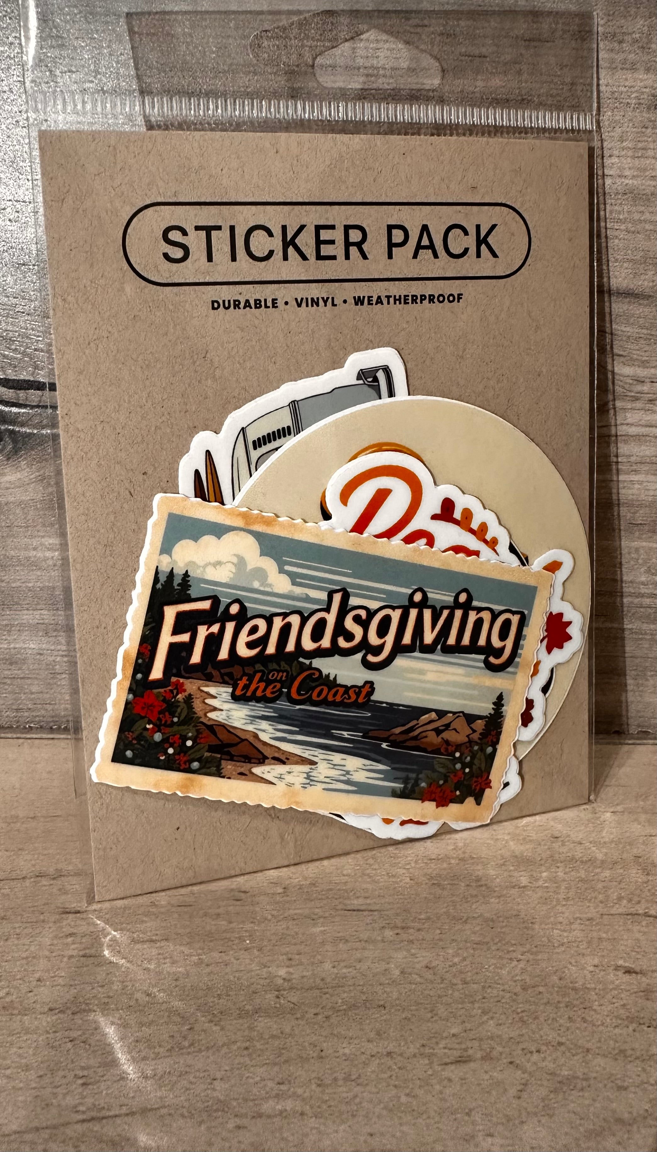 Friendsgiving On The Coast Premium Sticker Pack