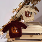 MiniHandKnitSquirrelSweaterOrnaments