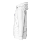 White hoodie on a white background