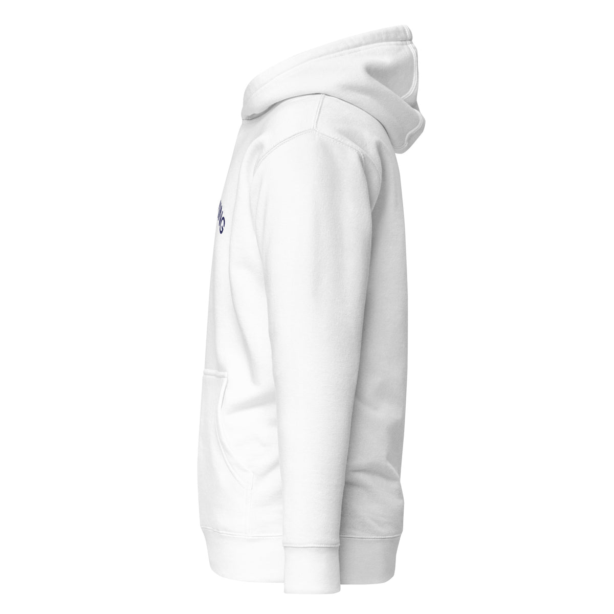 White hoodie on a white background