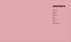 Table of contents for a book on a pink background